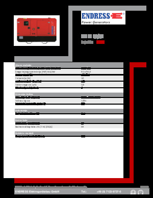 Diesel Generatoren Endress ESE 90 IW/AS