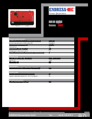 Diesel Generatoren Endress ESE 90 IW/AS