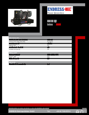 Diesel Generatoren Endress ESE 90 IW