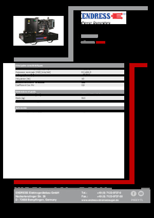 Diesel Generatoren Endress ESE 90 IW