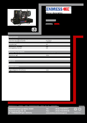 Diesel Generatoren Endress ESE 90 PW 