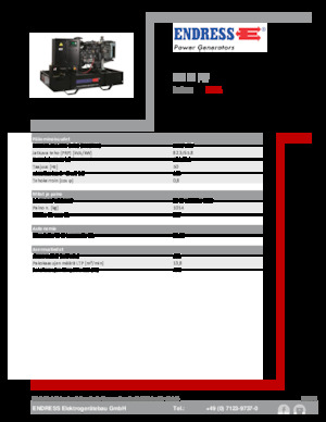 Diesel Generatoren Endress ESE 90 PW 