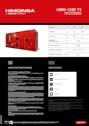Diesel Generatoren HIMOINSA HBW-1260 T5