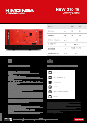 Diesel Generatoren HIMOINSA HBW-210 T6