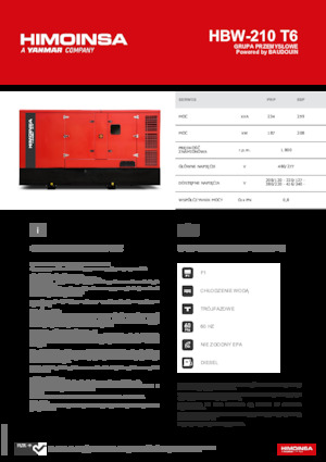 Diesel Generatoren HIMOINSA HBW-210 T6