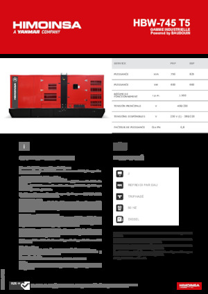 Diesel Generatoren HIMOINSA HBW-745 T5