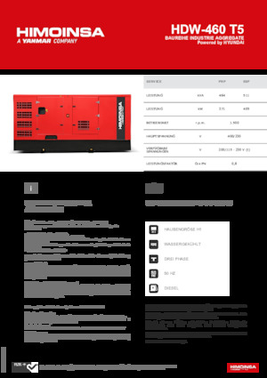 Diesel Generatoren HIMOINSA HDW-460 T5