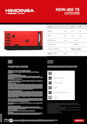 Diesel Generatoren HIMOINSA HDW-460 T6