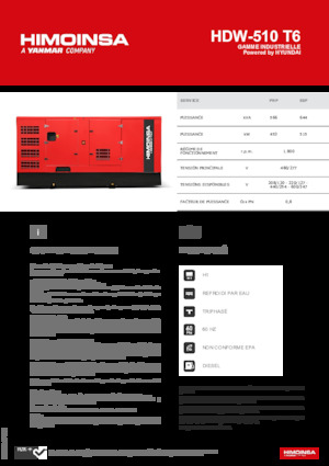 Diesel Generatoren HIMOINSA HDW-510 T6