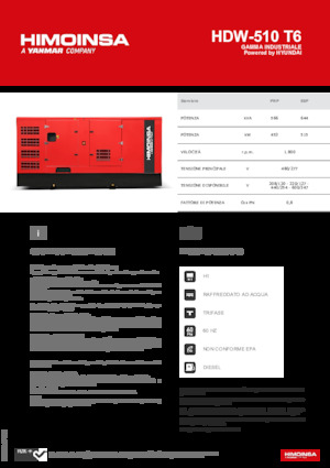 Diesel Generatoren HIMOINSA HDW-510 T6