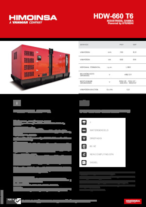 Diesel Generatoren HIMOINSA HDW-660 T6