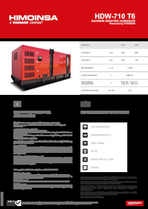Diesel Generatoren HIMOINSA HDW-710 T6