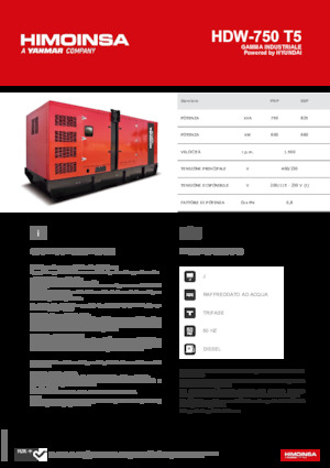 Diesel Generatoren HIMOINSA HDW-750 T5