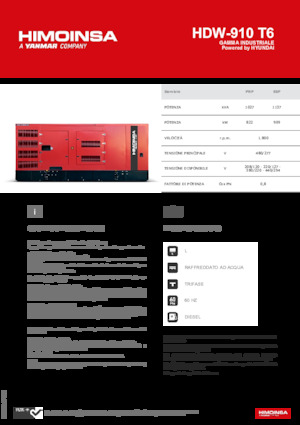 Diesel Generatoren HIMOINSA HDW-910 T6
