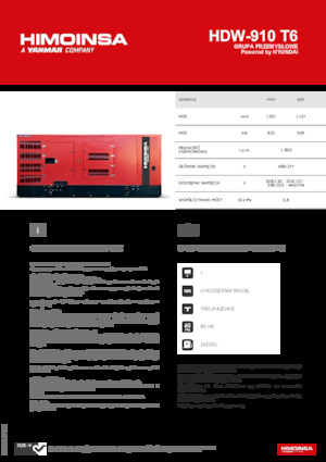 Diesel Generatoren HIMOINSA HDW-910 T6