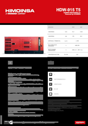 Diesel Generatoren HIMOINSA HDW-915 T5