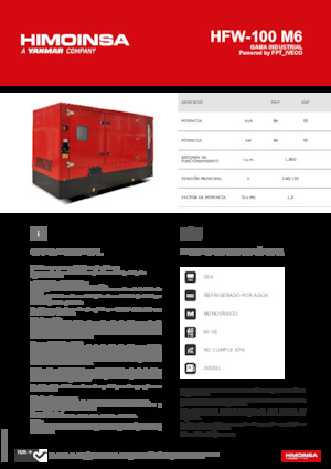 Diesel Generatoren HIMOINSA HFW-100 M6