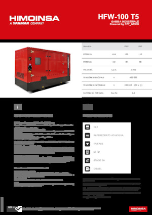 Diesel Generatoren HIMOINSA HFW-100 T5