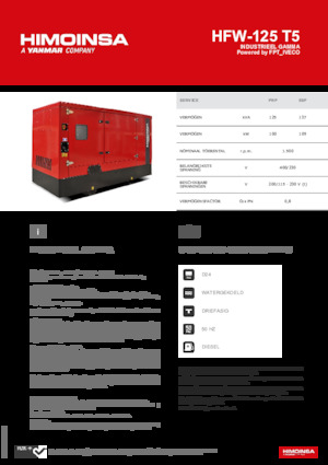 Diesel Generatoren HIMOINSA HFW-125 T5