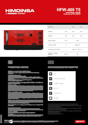 Diesel Generatoren HIMOINSA HFW-400 T5