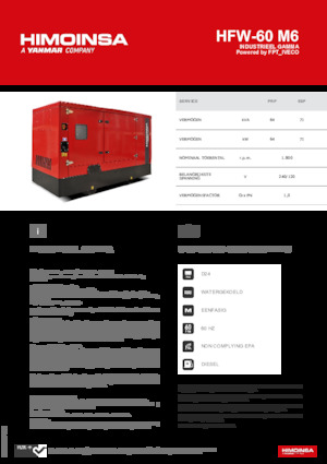 Diesel Generatoren HIMOINSA HFW-60 M6