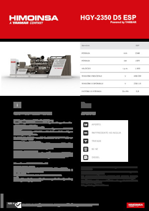 Diesel Generatoren HIMOINSA HGY-2350 D5 ESP