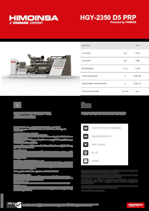 Diesel Generatoren HIMOINSA HGY-2350 D5 PRP