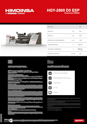Diesel Generatoren HIMOINSA HGY-2600 D5 ESP