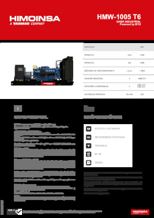Diesel Generatoren HIMOINSA HMW-1005 T6