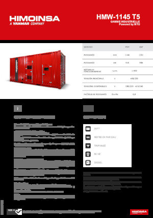 Diesel Generatoren HIMOINSA HMW-1145 T5