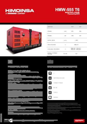 Diesel Generatoren HIMOINSA HMW-555 T6