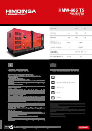 Diesel Generatoren HIMOINSA HMW-605 T5