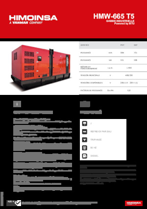 Diesel Generatoren HIMOINSA HMW-665 T5