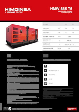 Diesel Generatoren HIMOINSA HMW-665 T5