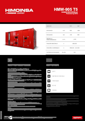Diesel Generatoren HIMOINSA HMW-905 T5