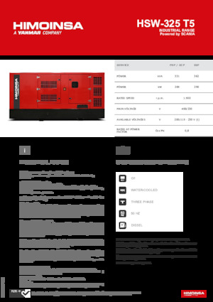 Diesel Generatoren HIMOINSA HSW-325 T5
