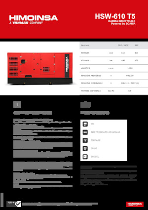 Diesel Generatoren HIMOINSA HSW-610 T5