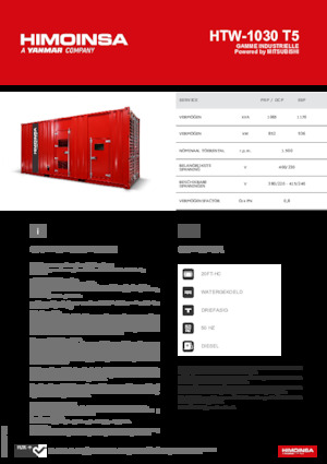 Diesel Generatoren HIMOINSA HTW-1030 T5