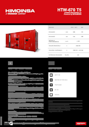 Diesel Generatoren HIMOINSA HTW-670 T5