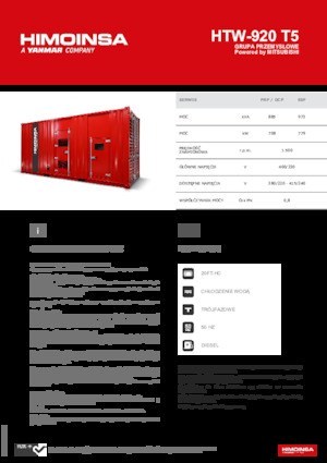 Diesel Generatoren HIMOINSA HTW-920 T5