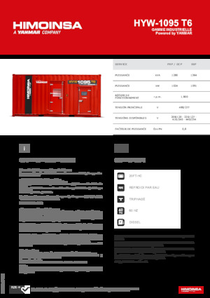 Diesel Generatoren HIMOINSA HYW-1095 T6