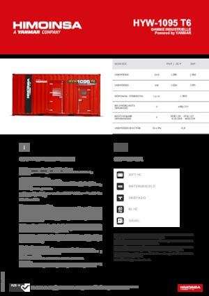 Diesel Generatoren HIMOINSA HYW-1095 T6