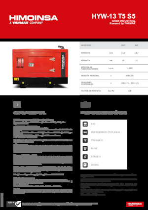 Diesel Generatoren HIMOINSA HYW-13 T5 S5