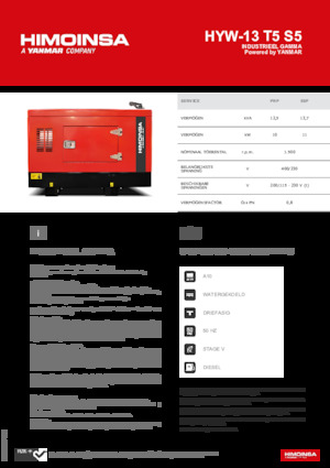 Diesel Generatoren HIMOINSA HYW-13 T5 S5
