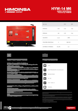 Diesel Generatoren HIMOINSA HYW-14 M6