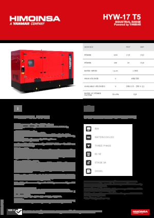 Diesel Generatoren HIMOINSA HYW-17 T5