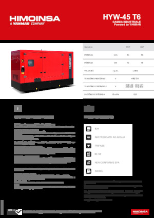 Diesel Generatoren HIMOINSA HYW-45 T6