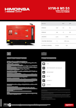 Diesel Generatoren HIMOINSA HYW-9 M5 S5