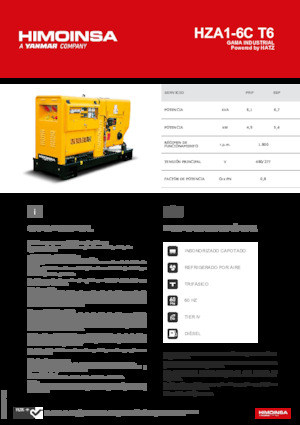 Diesel Generatoren HIMOINSA HZA1-6C T6