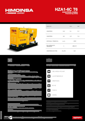 Diesel Generatoren HIMOINSA HZA1-6C T6